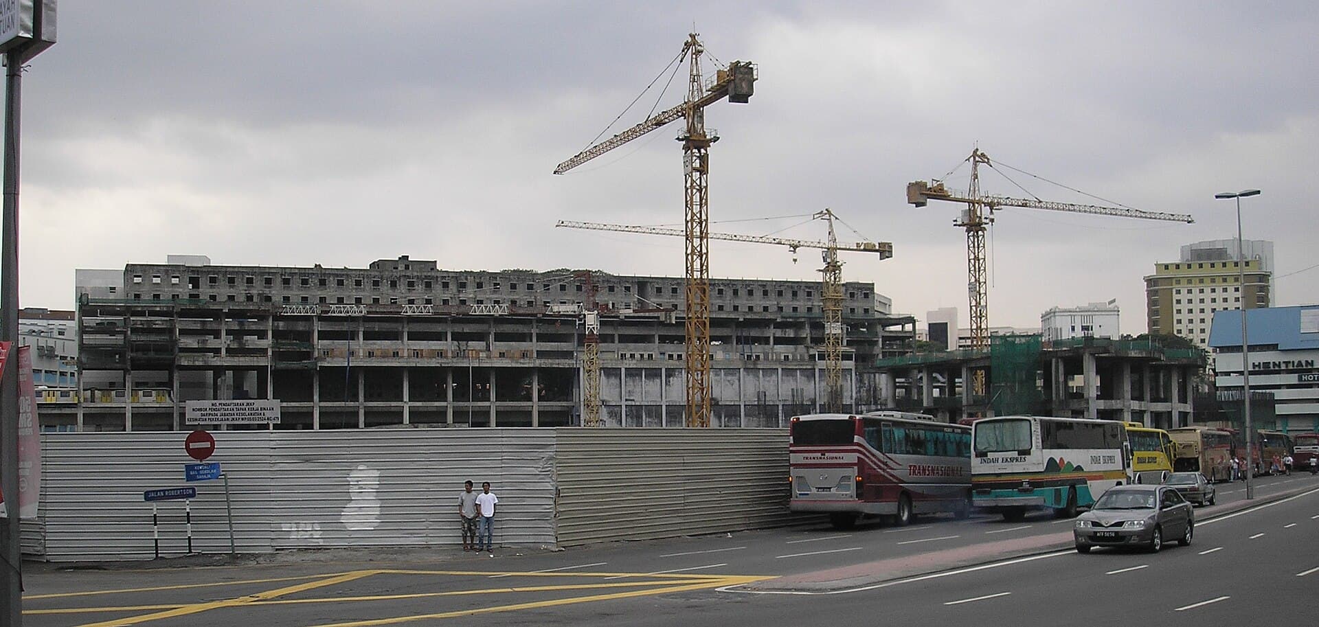The stalled Plaza Rakyat construction site in Kuala Lumpur.