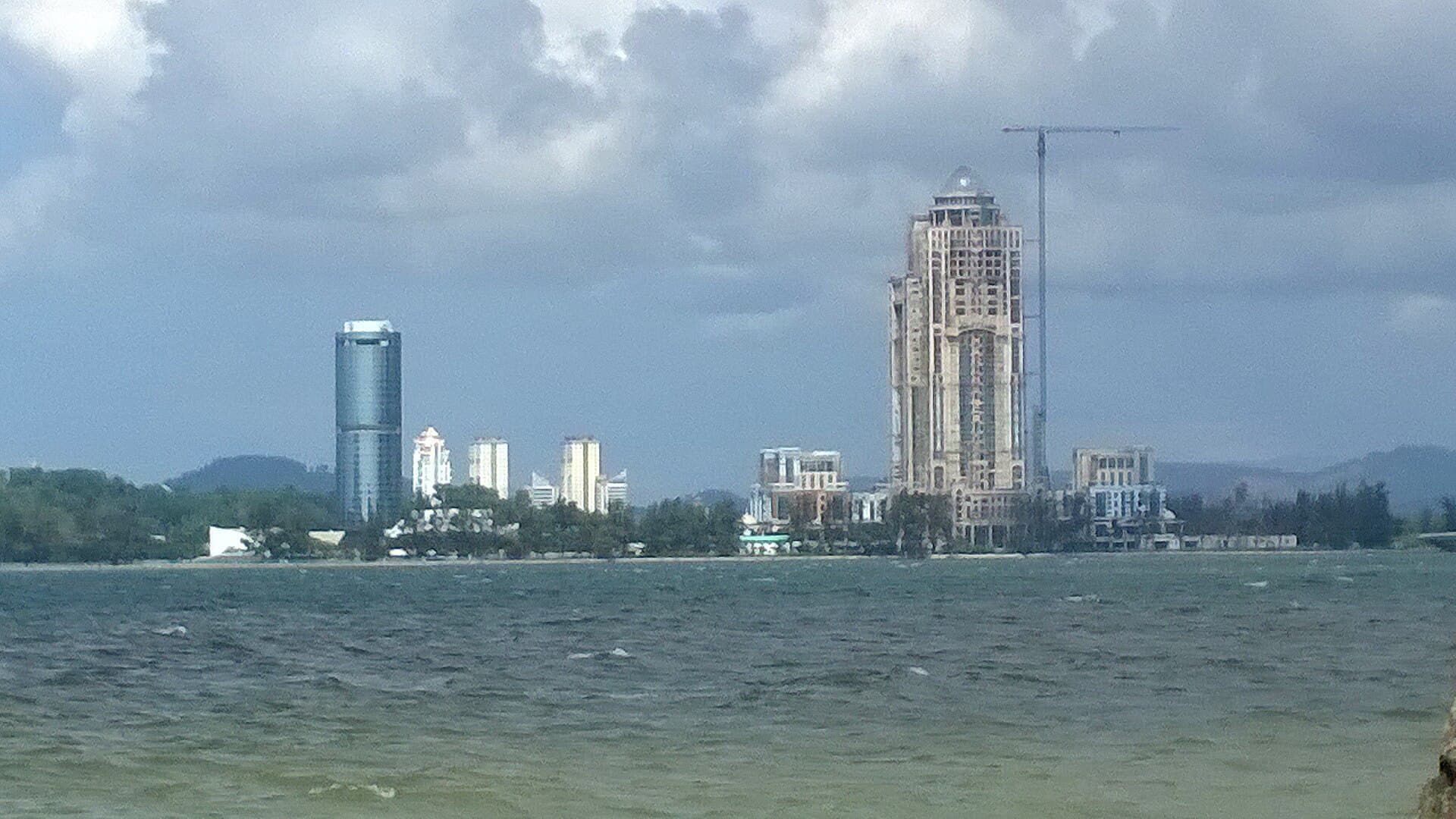 The construction site of the Sabah State Administrative Centre.